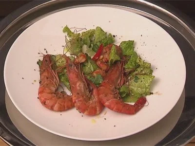 Scampi-Knoblauchpfännchen - Rezept