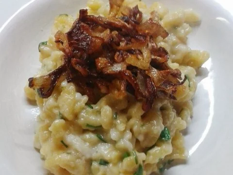 Vegane Käsespätzle - Rezept