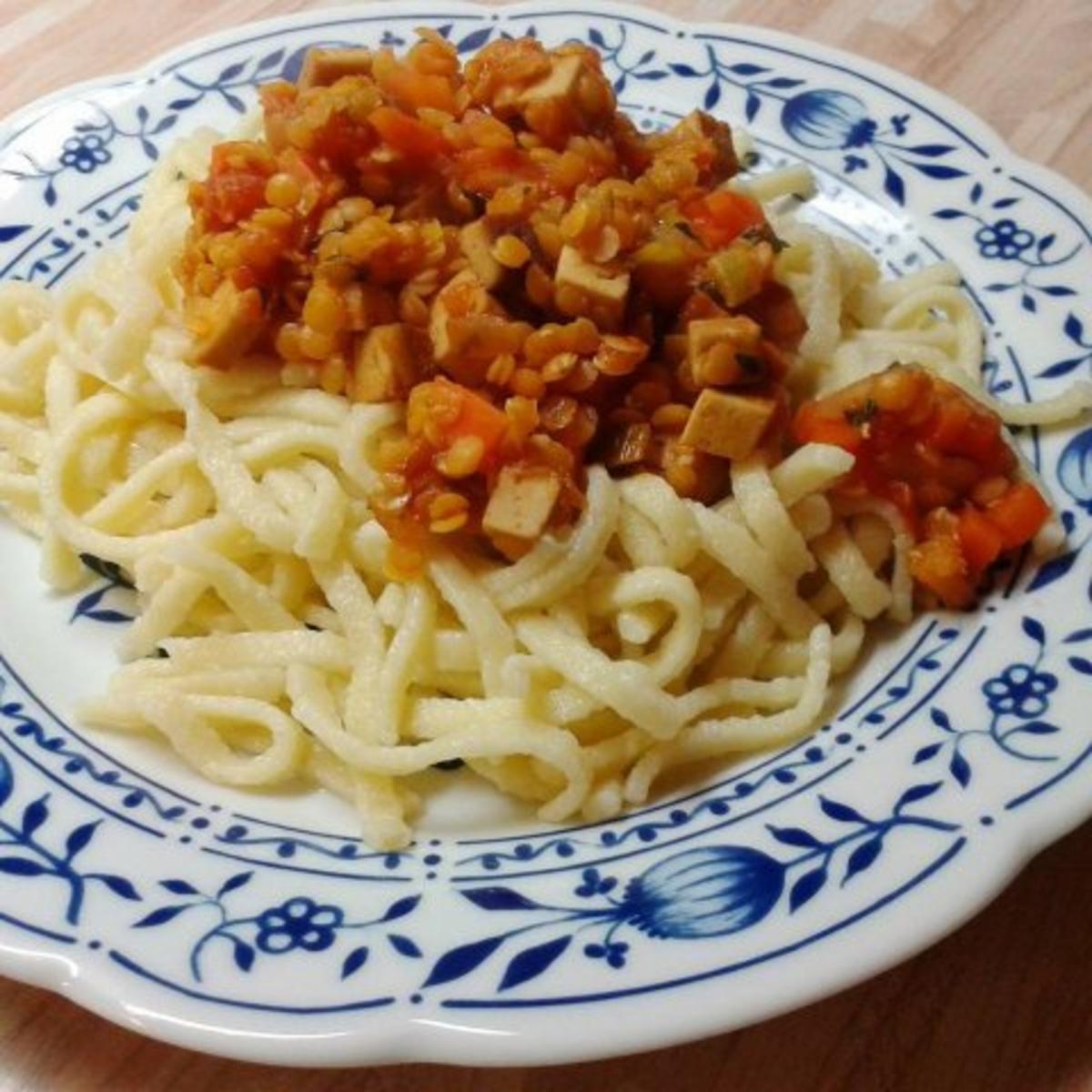 Bilder für Spätzle mit Linsen - Rezept