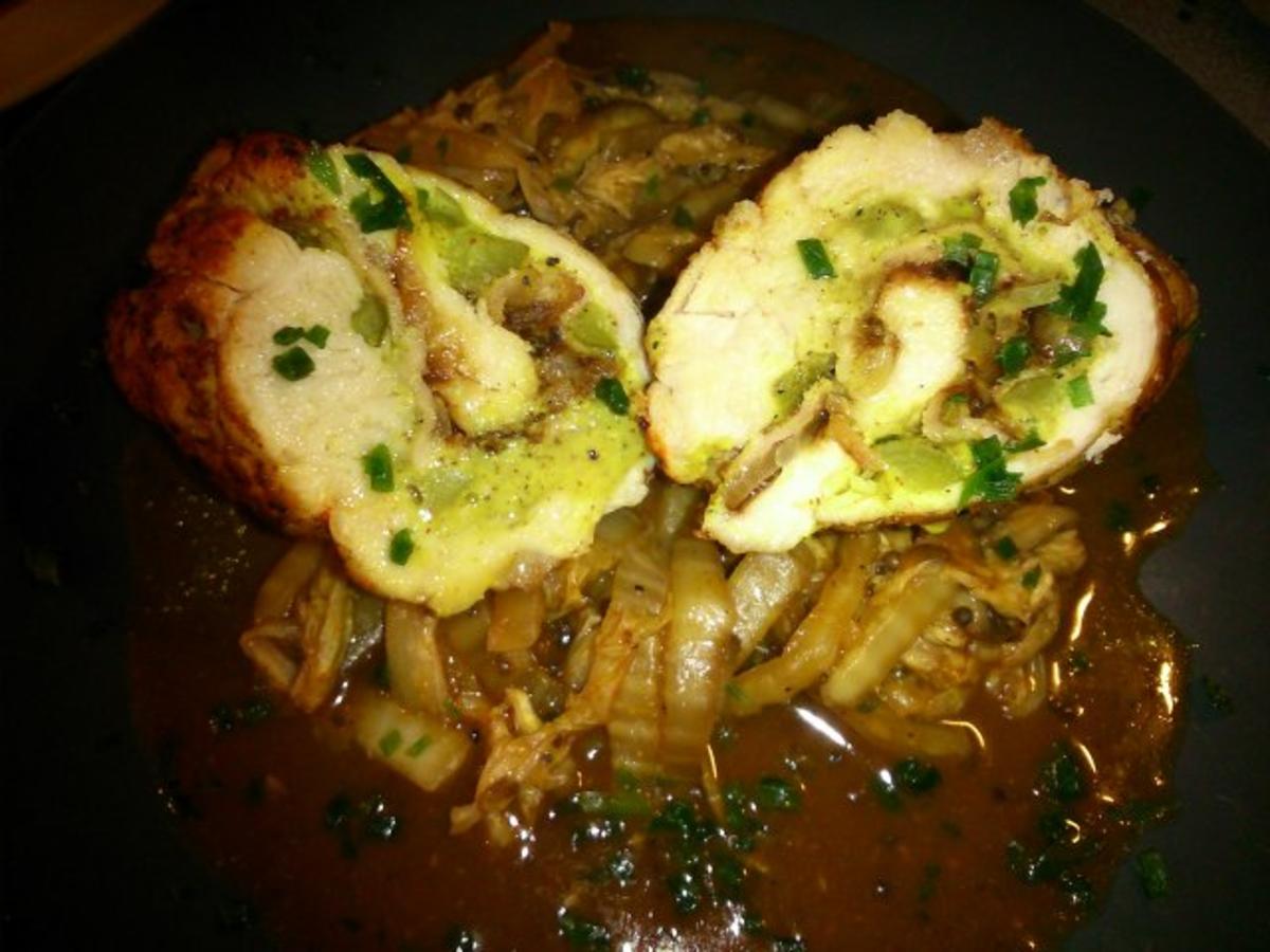 Hähnchenrouladen, knusprig, zart mit Chinakohlgemüse - Rezept - kochbar.de