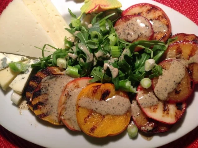 Rezept: gegrillter Obstteller mit einem Orangen-Passionsfrucht-Dip Bild Nr. 2 gegrillter Obstteller mit einem Orangen-Passionsfrucht-Dip - Rezept - Bild Nr. 2