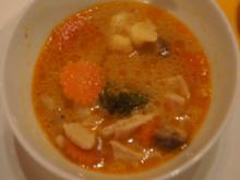 Curry-Suppe mit Hähnchenbrustfilet und Gemüse - Rezept