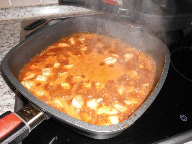 Hähnchengulasch mit Rahm-Steinpilzen>> - Rezept - Bild Nr. 4