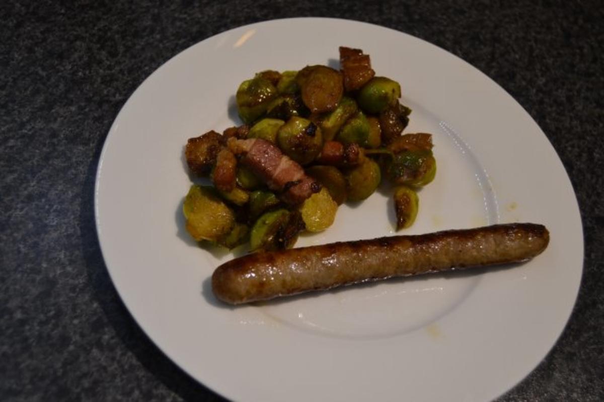 Rosenkohl mit Kräuterspeck und Feigen - Rezept - Bild Nr. 4