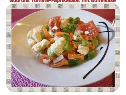 Rezept: Salat: Tomate-Paprika-Salat Salat: Tomate-Paprika-Salat - Rezept