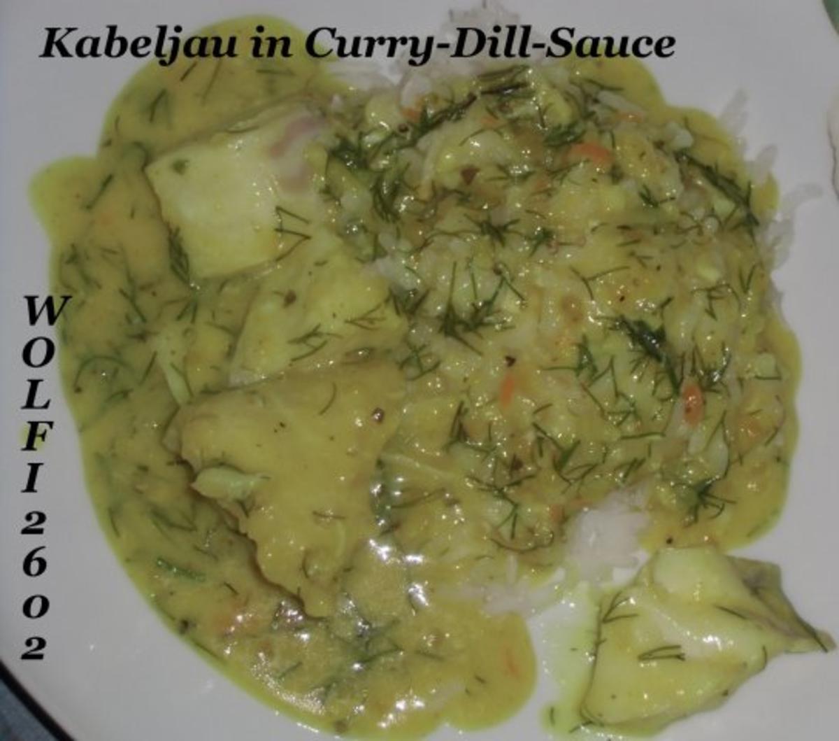 Fisch : Kabeljau in Curry-Dill-Sauce gar ziehen lassen - Rezept