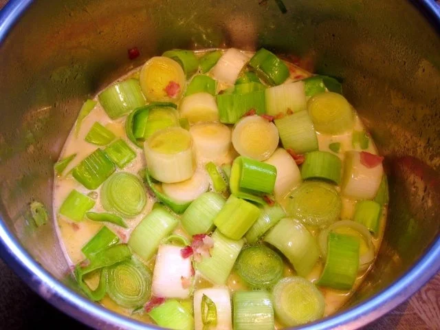 Geschnetzelte Hähnchenbrust im Lauchgemüse - Rezept - Bild Nr. 7