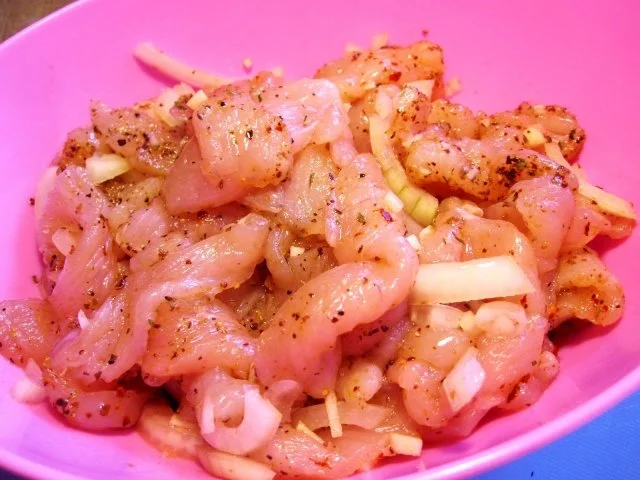 Geschnetzelte Hähnchenbrust im Lauchgemüse - Rezept - Bild Nr. 3