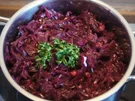 Rotkohl mit Wild-Preiselbeeren - Rezept