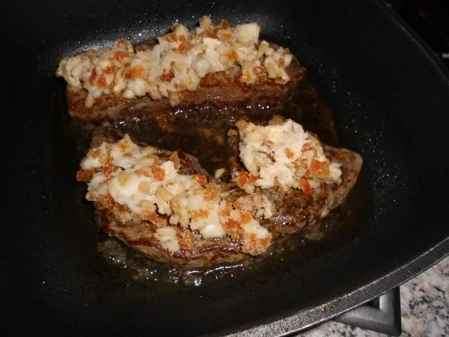 Rezept: Rumpsteak mit Aprikosen-Käse-Kruste>> Bild Nr. 5 Rumpsteak mit Aprikosen-Käse-Kruste>> - Rezept - Bild Nr. 5