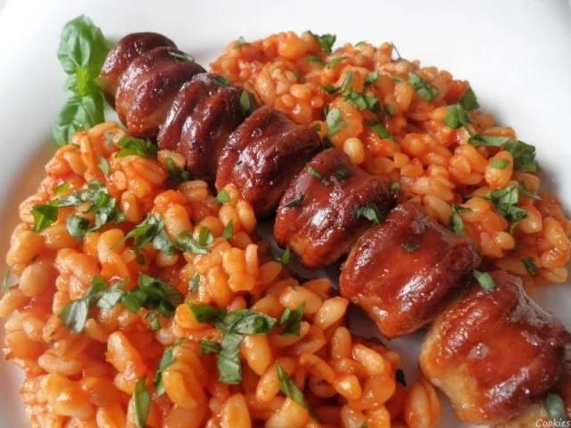 Ebly in scharfer Tomatensoße ... - Rezept