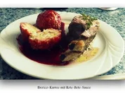 Schweinebraten vom Iberico-Karree mit Rote-Bete-Sauce - Rezept