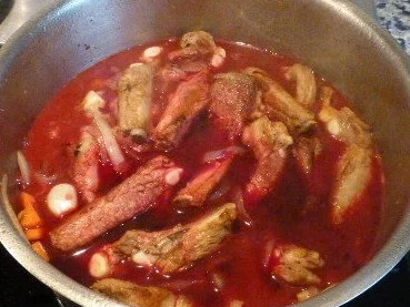 Schweinebraten vom Iberico-Karree mit Rote-Bete-Sauce - Rezept - Bild Nr. 6