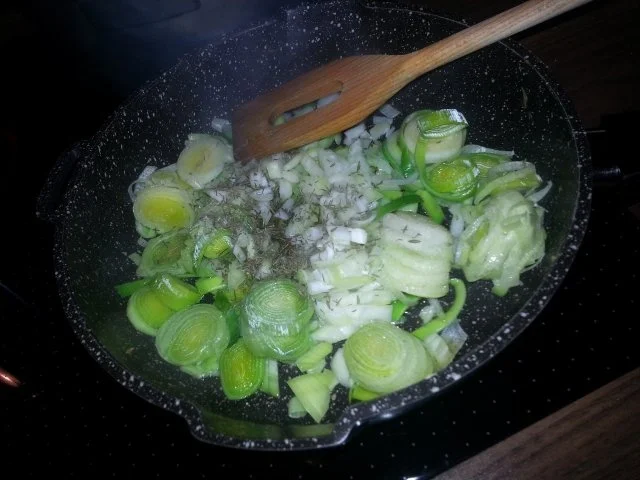 Pasta mit Lauch-Prosciuttosauce und Pilzpangratto - Rezept - Bild Nr. 3