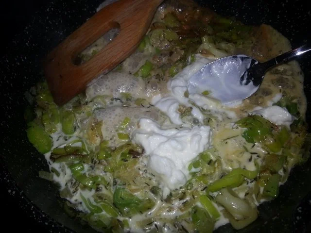 Pasta mit Lauch-Prosciuttosauce und Pilzpangratto - Rezept - Bild Nr. 5