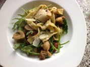 Basilikumnudeln mit Rucola - Rezept