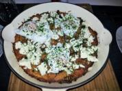 Ofenrösti mit pochierten Eiern und Schafskäse - Rezept