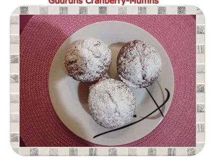 Rezept: Muffins: Cranberry-Muffins Bild Nr. 19 Muffins: Cranberry-Muffins - Rezept - Bild Nr. 19