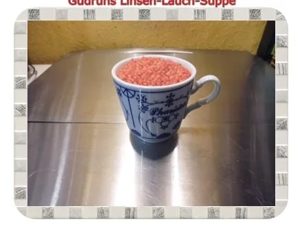 Rezept: Eintopf: Linsen-Lauchsuppe Bild Nr. 3 Eintopf: Linsen-Lauchsuppe - Rezept - Bild Nr. 3