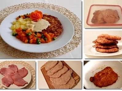 Paniertes Schweinesteak mit Gemüse,  nappiert mit „Café de Paris Sauce“ - Rezept - Bild Nr. 11