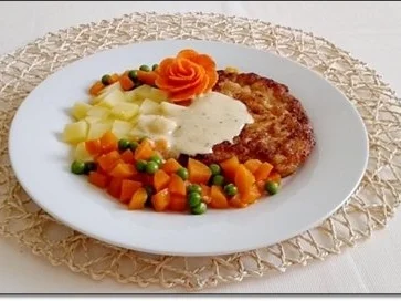 Paniertes Schweinesteak mit Gemüse,  nappiert mit „Café de Paris Sauce“ - Rezept - Bild Nr. 32