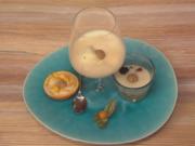 Zabaione an dreifacher Frucht - Rezept