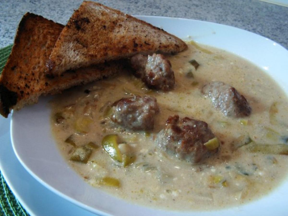 Porree-Suppe - Rezept