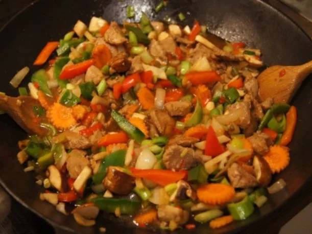 Schweinefilet mit Gemüse-Reis süß-sauer - Rezept - Bild Nr. 12