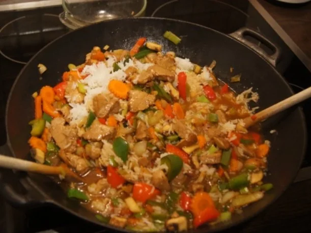 Schweinefilet mit Gemüse-Reis süß-sauer - Rezept - Bild Nr. 13