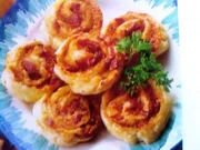 Käse- Salami - Schnecken - Rezept