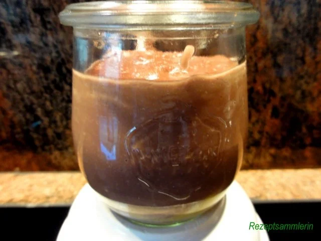 Rezept: Dessert: SCHOKOPUDDING mit Marzipan und Orangenfilets Dessert: SCHOKOPUDDING mit Marzipan und Orangenfilets - Rezept