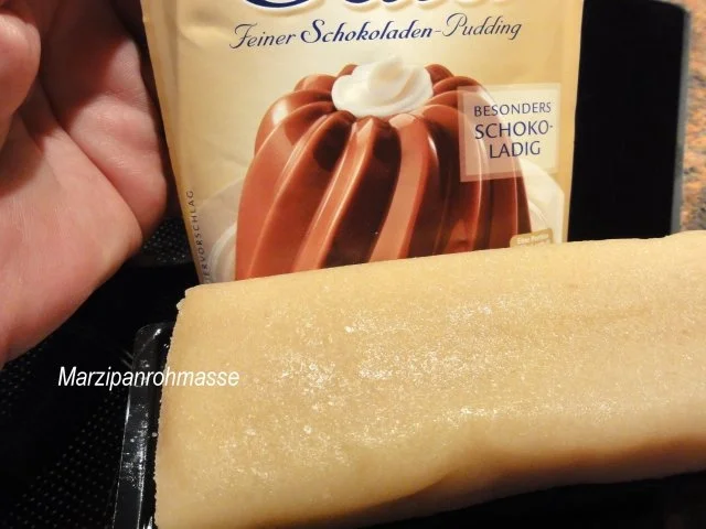 Rezept: Dessert: SCHOKOPUDDING mit Marzipan und Orangenfilets Bild Nr. 2 Dessert: SCHOKOPUDDING mit Marzipan und Orangenfilets - Rezept - Bild Nr. 2