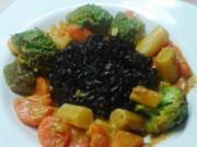 Curry mit Schwarzwurzeln und schwarzem Reis - Rezept
