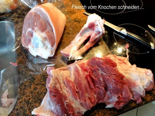 Fleisch:   SCHWEINSHAXE, geschmort - Rezept - Bild Nr. 3