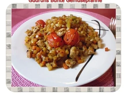 Gemüse: Bunte Gemüsepfanne - Rezept