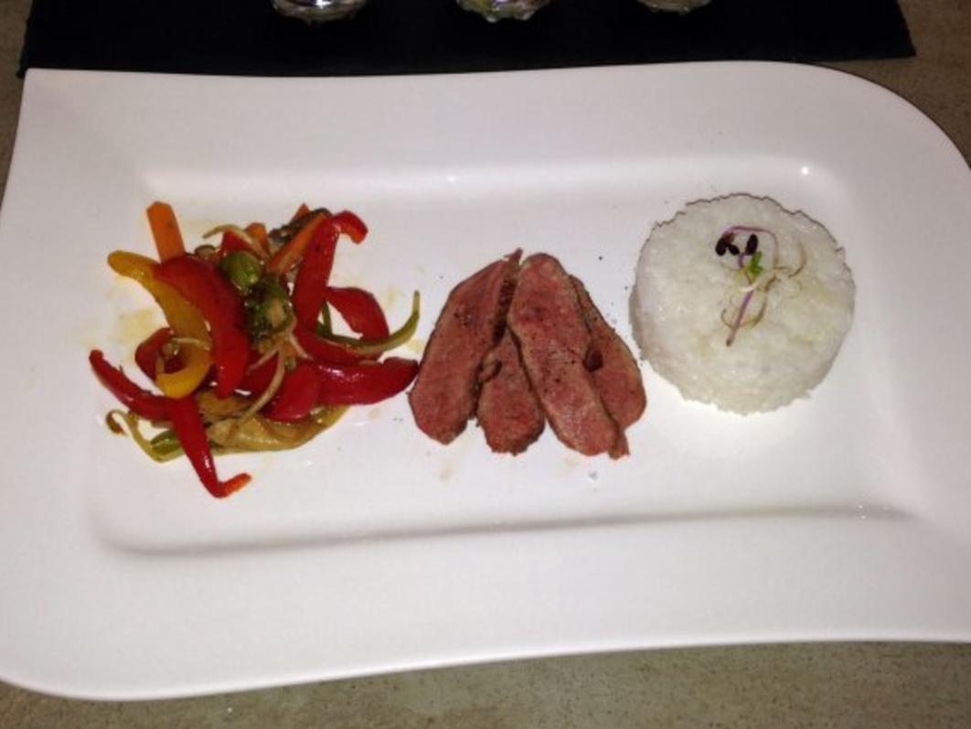 Asia-Ente mit Wokgemüse und Reis - einfach - von Das perfekte Dinner