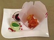 Nashi Wan-Tans mit Matchaeis - Rezept