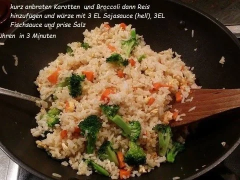 Gebratener Reis mit Gemüse - Rezept - Bild Nr. 12