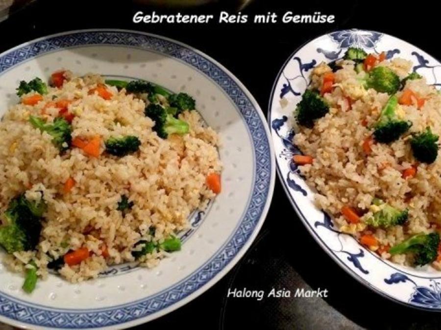 Gebratener Reis mit Gemüse - Rezept mit Bild - kochbar.de