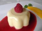 Mango - Pudding auf Himbeerspiegel ... - Rezept