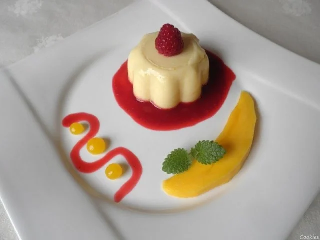 Mango - Pudding auf Himbeerspiegel ... - Rezept - Bild Nr. 2