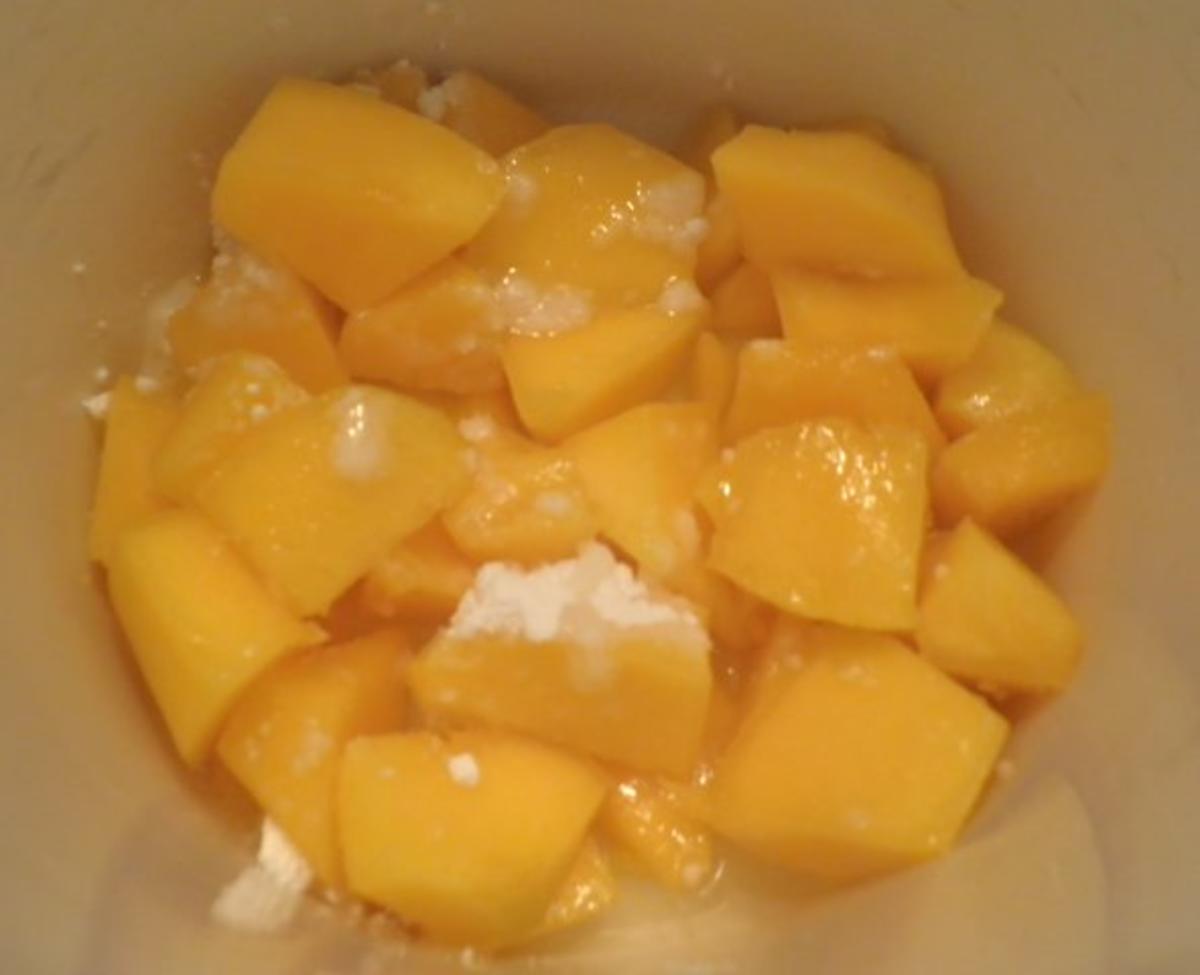 Mango - Pudding auf Himbeerspiegel ... - Rezept - Bild Nr. 6