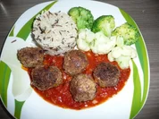 Rezept: Orient - Hackbรคllchen an Wildreis und Singlegemรผse ! Orient - Hackbรคllchen an Wildreis und Singlegemรผse ! - Rezept