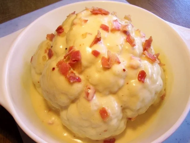 Rezept: Blumenkohl mit Schinkensoße Bild Nr. 5 Blumenkohl mit Schinkensoße - Rezept - Bild Nr. 5