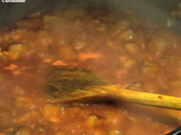 Rezept: Geschmorte Hühnerherzen mit Kartoffel-Knoblauch-Stampf Bild Nr. 7 Geschmorte Hühnerherzen mit Kartoffel-Knoblauch-Stampf - Rezept - Bild Nr. 7