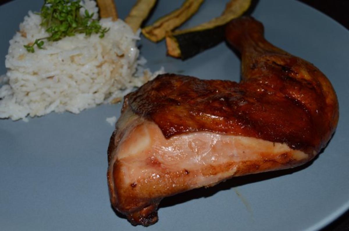 Bilder für Grillen: slow smoked asian drumsticks - Rezept