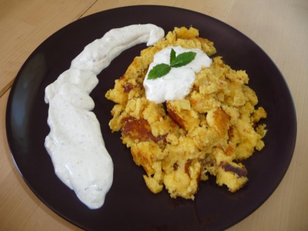 Polentaschmarrn mit Knoblauchdip - Rezept - Bild Nr. 5