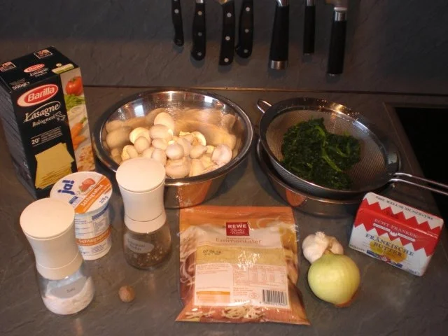 Champignon-Lasagne   für 2 Personen - Rezept - Bild Nr. 2