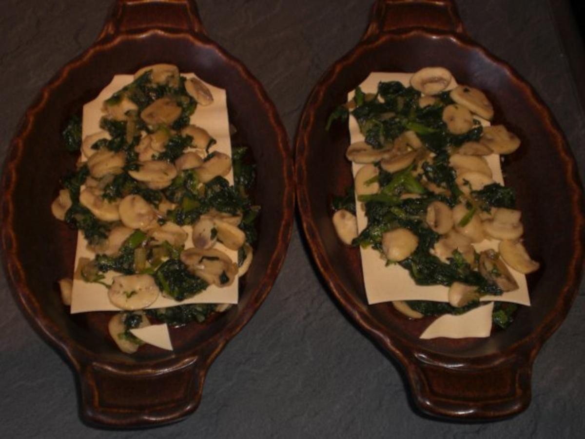 Champignon-Lasagne   für 2 Personen - Rezept - Bild Nr. 11