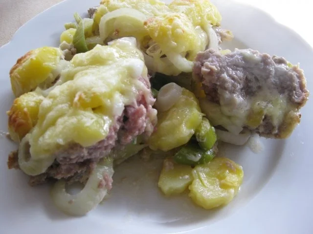 Kartoffel-Lauchauflauf mit Hackfleisch - Rezept - Bild Nr. 3